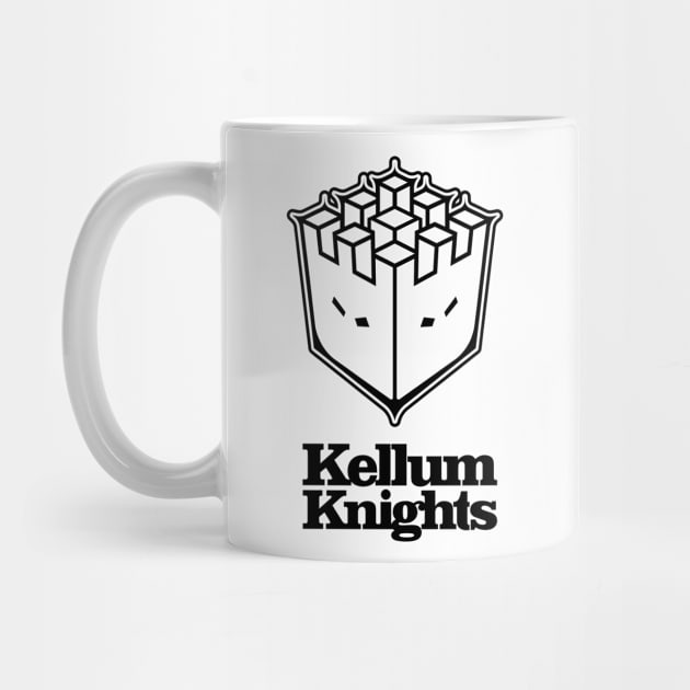 Kellum Knights Badge Black Print by CreativeWear